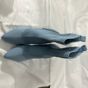 Baby Blue Steve Madden ‘Maxwelle’ Stiletto Sock Bootie w/ Rhinestones
